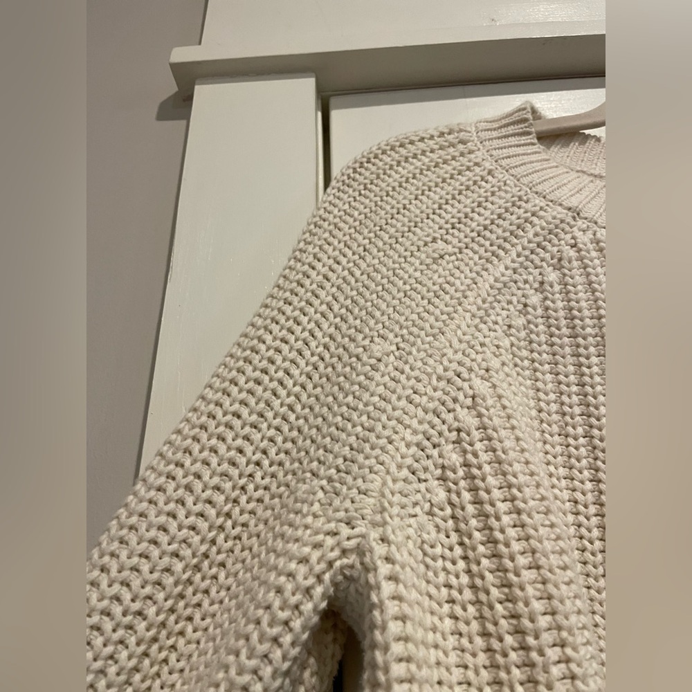 Aerie Cream Scoop Neck Sweater - Picture 3 of 7